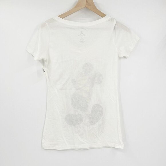 NWT Disney Parks Animal Print Mickey Mouse Women's T-Shirt Size M - Picture 2 of 4